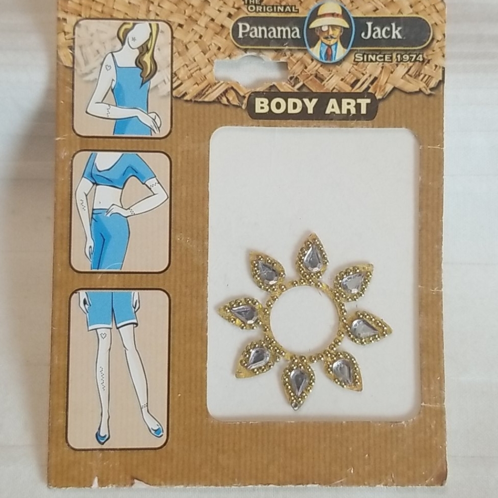New Panama Jack Body Art Flower Jewel